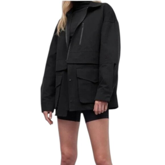 New Women's Lululemon Glyde 2-in-1 Adaptable Jacket Black X Large - Picture 3 of 7